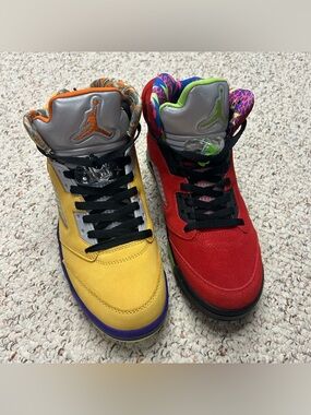 Air Jordan 5 Retro SE What The Sz 9.5 Basketball Solar Orange CZ5725-700